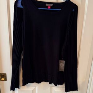 Black Cold Shoulder Long Sleeve Sweater